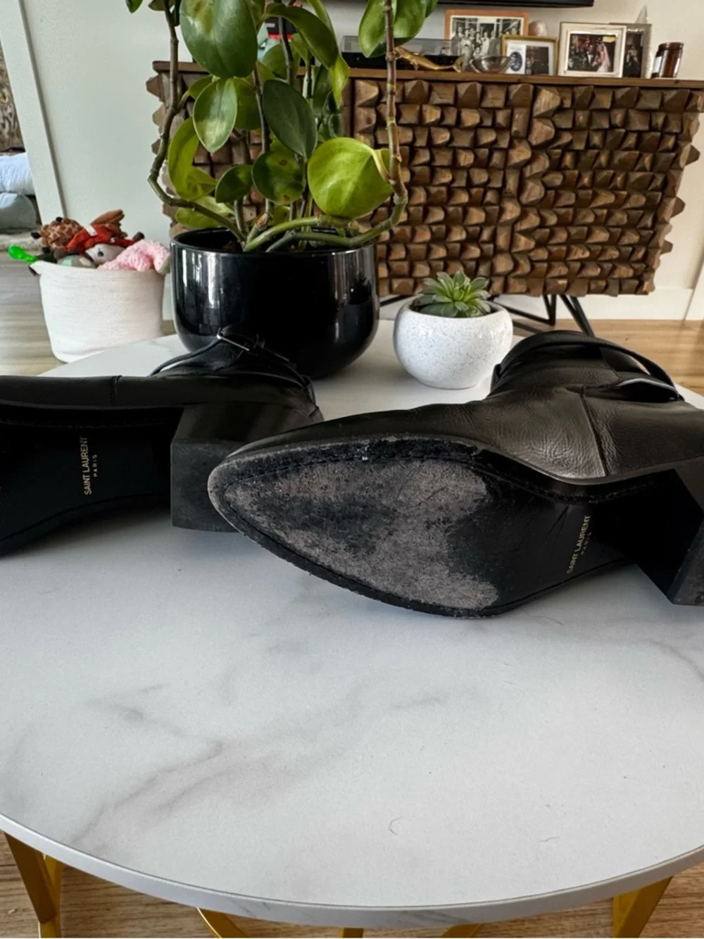 Saint Laurent West Jodphur Hammered Bootie - Picture 5 of 7